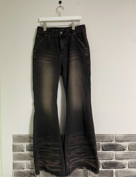 이에스씨 스튜디오(ESC STUDIO) wrinkled washing denim bootcut pants(black) 후기