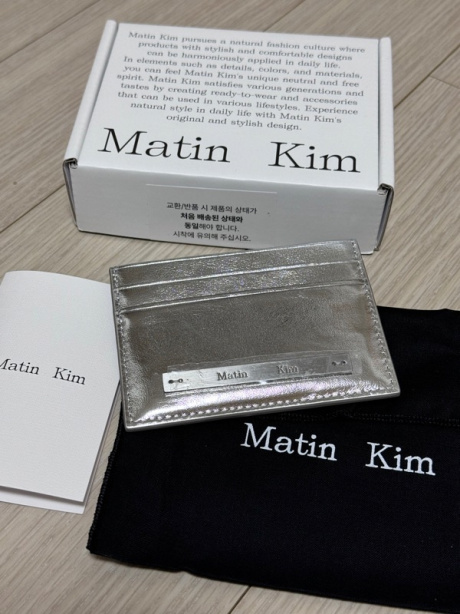 마뗑킴(MATIN KIM) VINTAGE CARD WALLET IN SILVER 후기