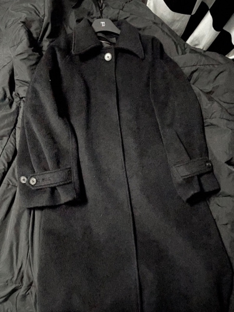 트리밍버드(TREEMINGBIRD) Traum Balmacaan Long Coat [Black] 후기