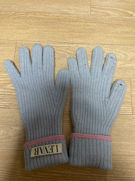 르바(LEVAR) Levar Wool Knit Gloves - Powder Blue 후기