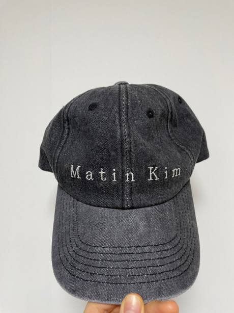 마뗑킴(MATIN KIM) MATIN BLACK DENIM BALL CAP IN BLACK 후기