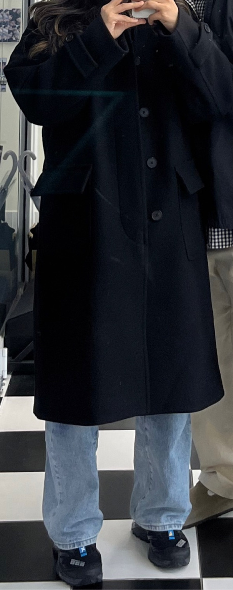 어나더 오피스(ANOTHER OFFICE) Women Voyager Balmacaan Coat (Black) 후기