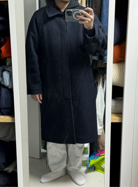 리슈(L'ISSUE) The Balmacaan Comfortemp® Overcoat (Midnight Navy) 후기