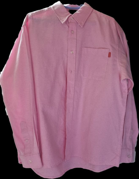 트레셔(THRASHER) 플레임 포켓 옥스포드 셔츠 핑크 후기