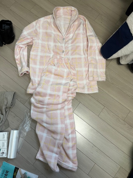 댑(DAB) 핑크라떼 체크 수면 잠옷세트 여성용 후기