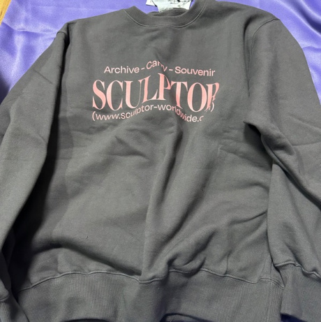 스컬프터(SCULPTOR) Classic Logo Sweatshirt Charcoal 후기