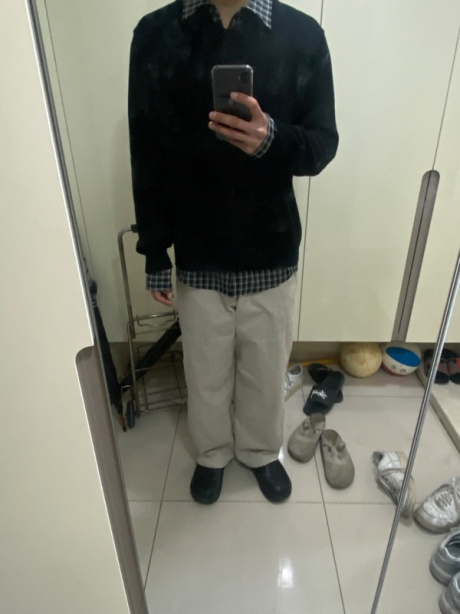 노운(NOUN) utility carpenter pants (light grey) 후기