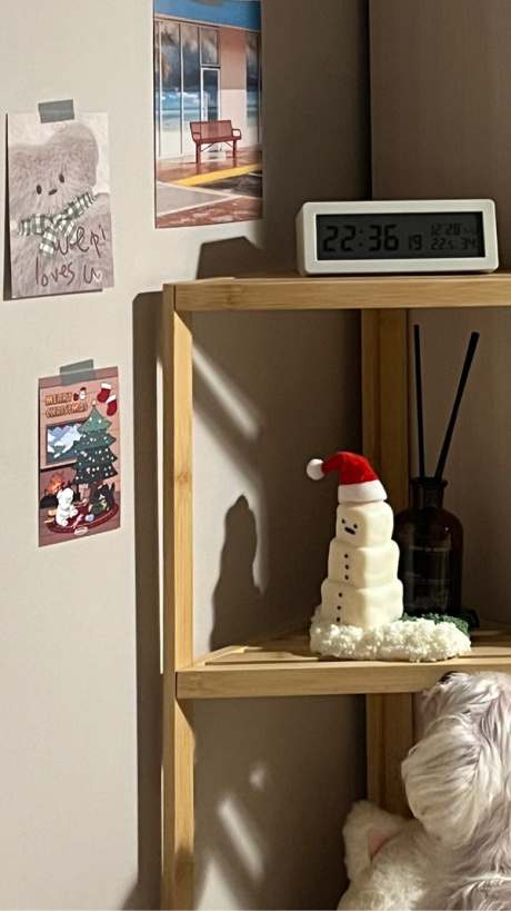오제티캔들(OHZETI CANDLE) 눈사람 캔들 세트(미니카드+엽서+성냥+산타모자 포함) 후기
