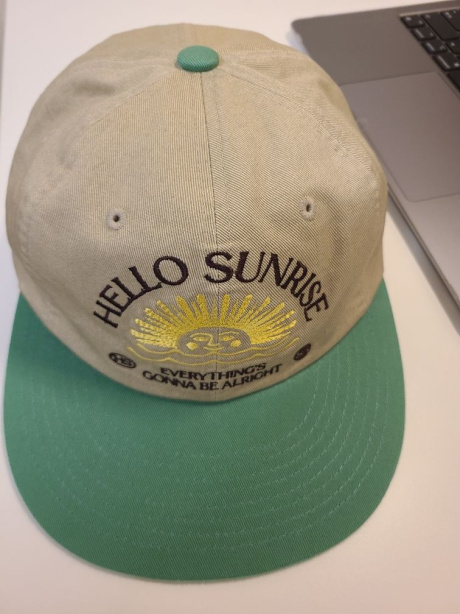 헬로 선라이즈(HELLO SUNRISE) Washed HS Arch Logo 6Panel Cap (Beige & Vintage Green) 후기