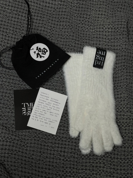 트리밍버드(TREEMINGBIRD) TMB Fur Gloves [ White ] 후기