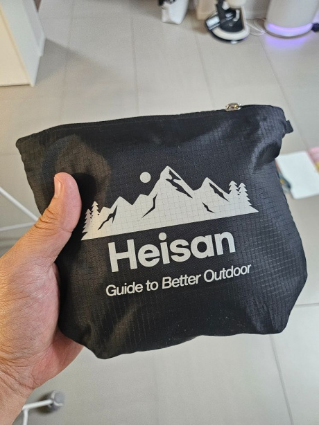 하이산(HEISAN) 초경량 패커블 터틀백 블랙 후기