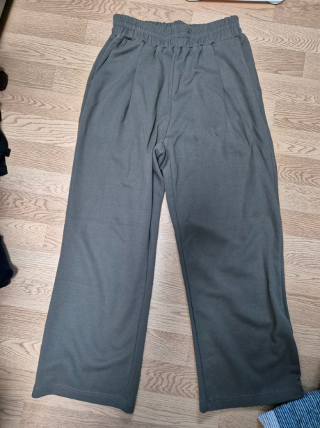 마카사이트(MACASITE) One-tuck banding wide sweat pants Charcoal gray 후기