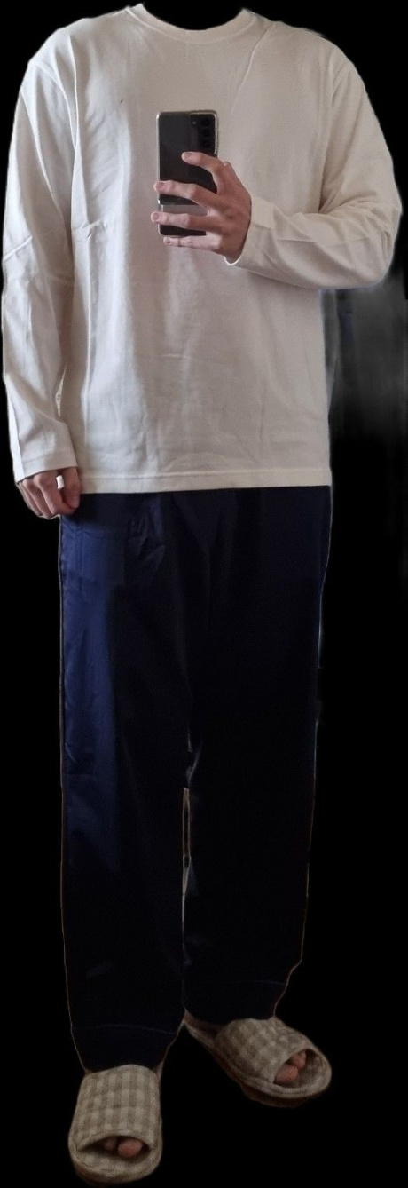 무신사 스탠다드(MUSINSA STANDARD) 베이식 긴팔 티셔츠 [크림] 후기