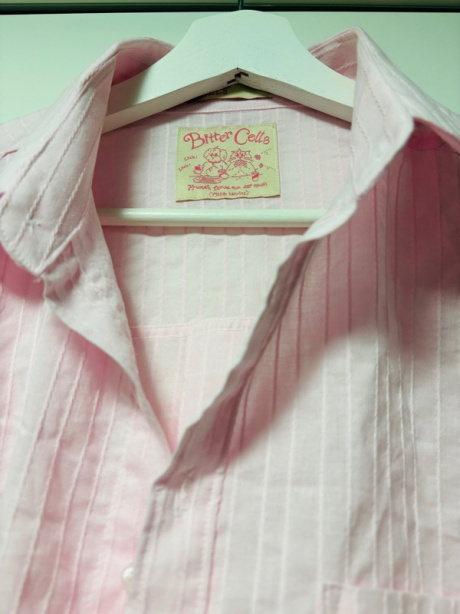 비터셀즈(BITTERCELLS) 릴리 오버핏 셔츠-핑크 후기