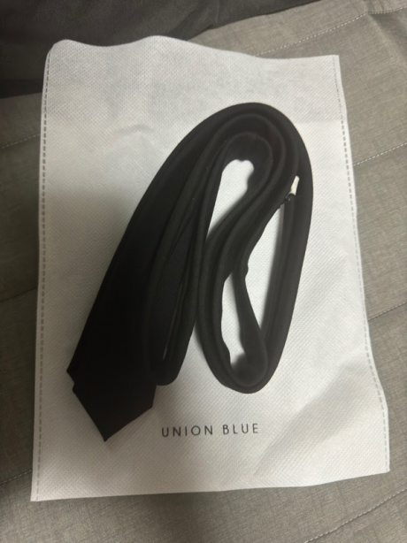 유니온블루(UNION BLUE) [DESK] WOOL SLIM TIE [BLACK] 후기