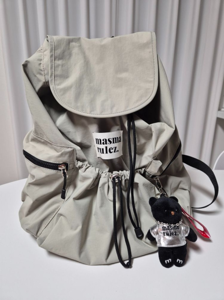 마스마룰즈(MASMARULEZ) String flap backpack _ Gray 후기