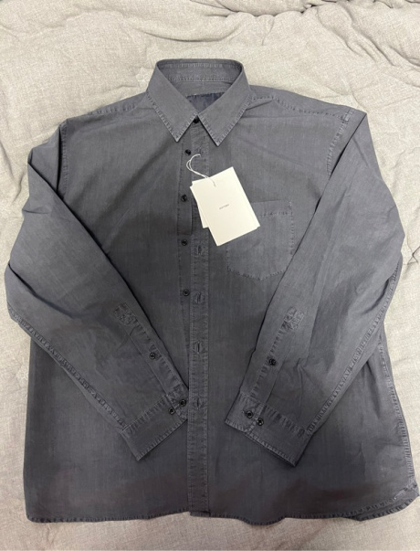 포터리(POTTERY) Garment Dyed Comfort Shirt_Charcoal 후기