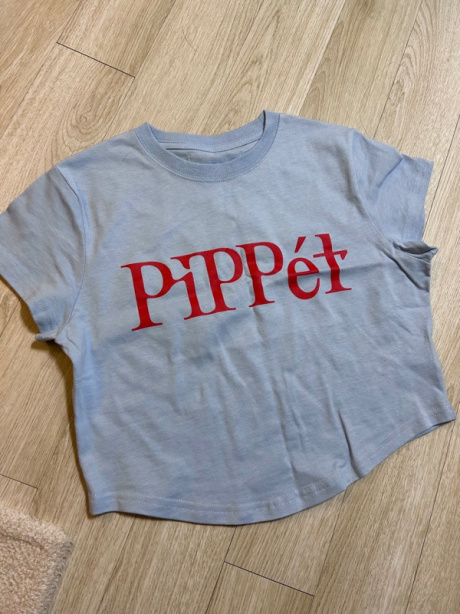 핍펫(PIPPET) Pippet Round Crop T-shirt (sky blue) 후기