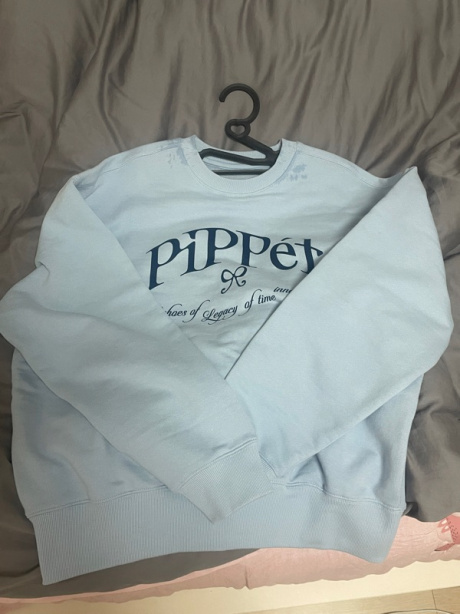 핍펫(PIPPET) Ribbon Symbol Sweatshirt (sky blue) 후기