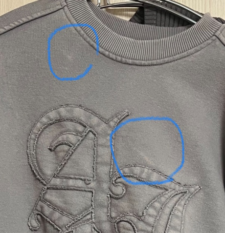 아조바이아조(AJOBYAJO) Sporty Logo Applique Washed Sweatshirt [GREY] 후기