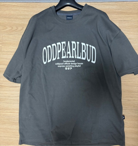 오드펄(ODDPEARL) arc logo t-shirt(Charcoal) 후기