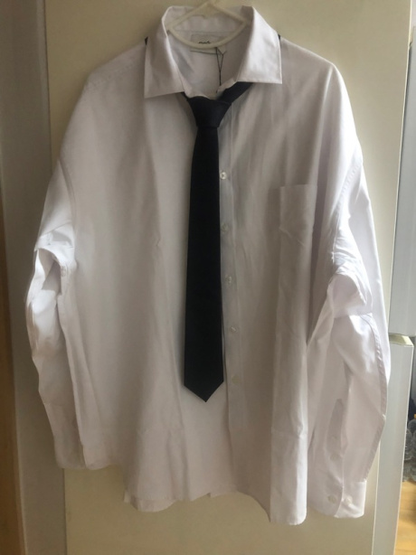 세컨모놀로그(SECONDMONO) (넥타이+셔츠 SET)사이드 슬릿 오버핏 코튼 셔츠 [WHITE]_SESH008WHITE 후기
