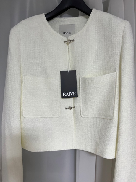 레이브(RAIVE) Pocket Tweed Jacket in O/White VW4SJ003-02 후기