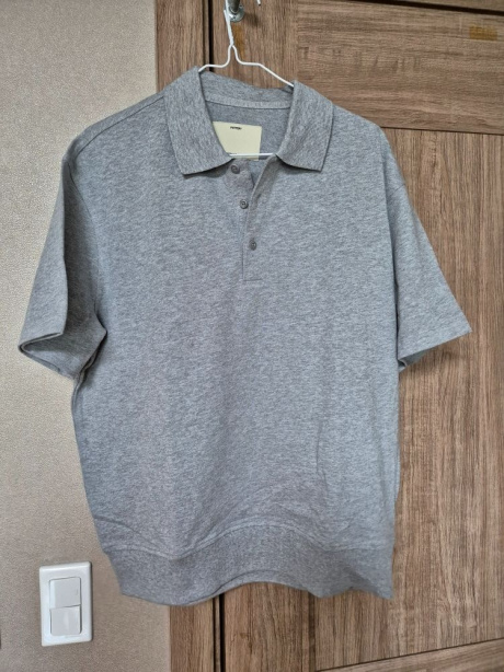 포터리(POTTERY) Short Sleeve Comfort Polo T-Shirt_Melange Gray 후기