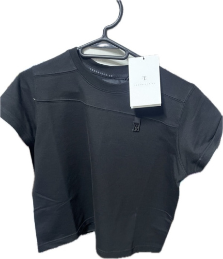 트리밍버드(TREEMINGBIRD) Metal Cut Point Crop T-shirts [ Black ] 후기