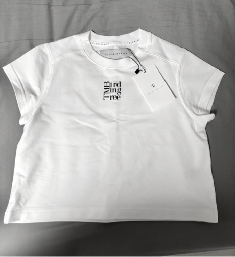 트리밍버드(TREEMINGBIRD) TMB Small Square Logo Crop T-shirts [ White ] 후기