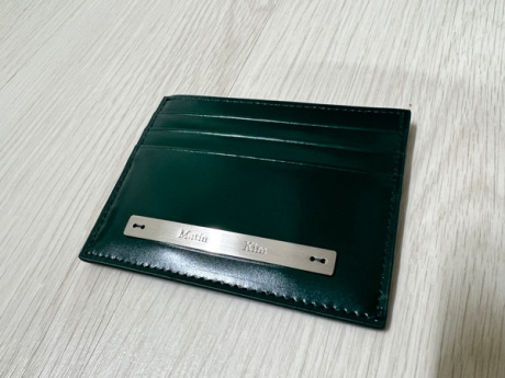 마뗑킴(MATIN KIM) SLIM METAL CARD HOLDER IN DARK GREEN 후기