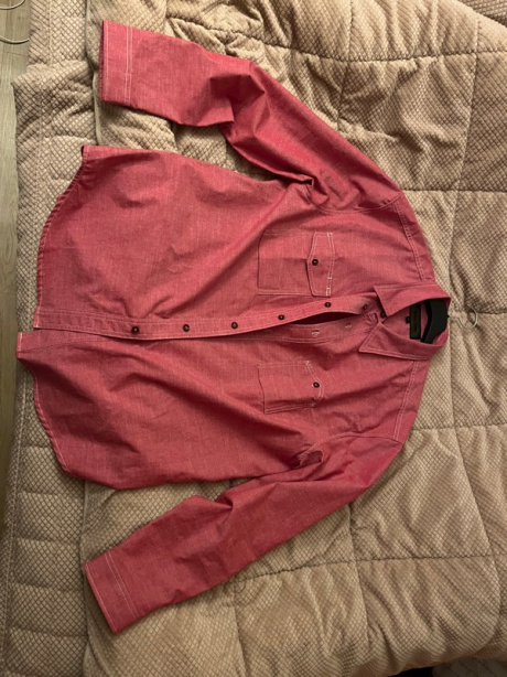 유니폼브릿지(UNIFORM BRIDGE) chambray pocket shirt red 후기