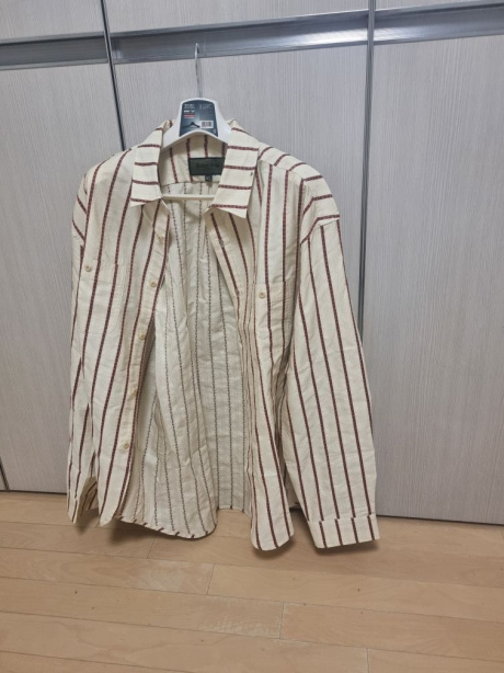 유니폼브릿지(UNIFORM BRIDGE) vintage stripe work shirt sand 후기