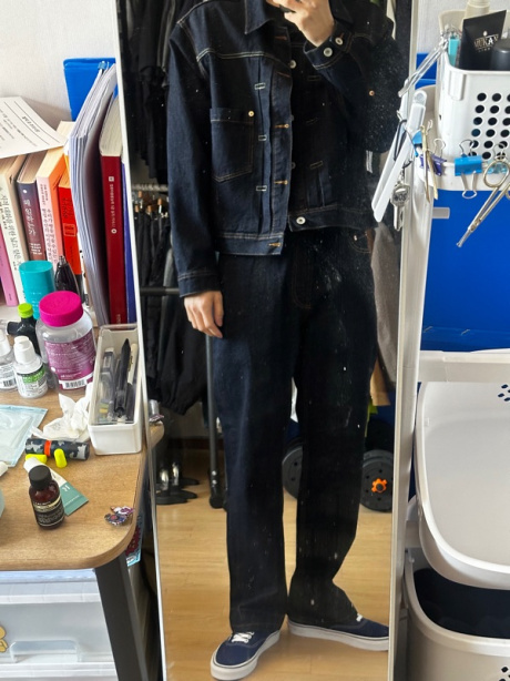 유니폼브릿지(UNIFORM BRIDGE) type-1 denim trucker jacket one washed 후기