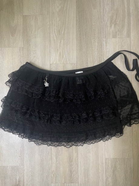 오헤시오(OHESHIO) cancan lace ribbon wrap skirt (black) 후기