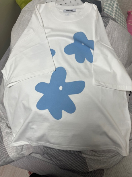 오헤시오(OHESHIO) flower boxy t-shirt (white) 후기