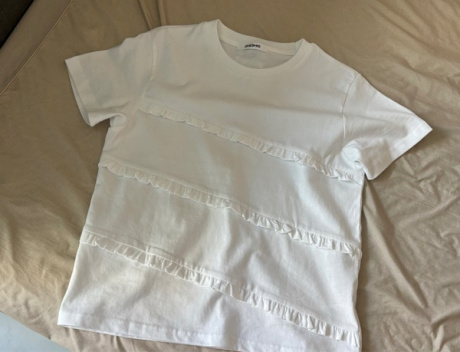 오헤시오(OHESHIO) frill t-shirt (white) 후기