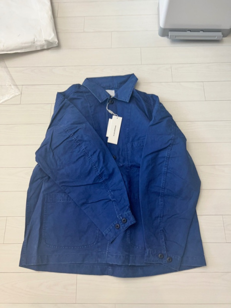 에스피오나지(ESPIONAGE) French Wide Work Jacket (Moleskin) Washed Blue 후기