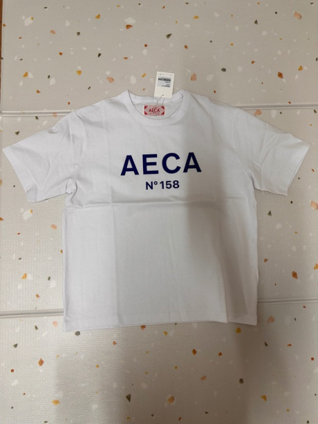 에이카화이트(AECA WHITE) AECA BIG LOGO TEE-WHITE/NAVY 후기
