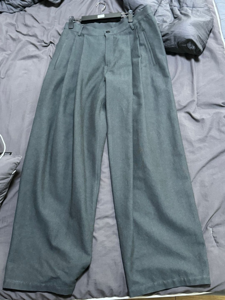 비긴202(BEGIN202) Washed Cotton Dobby Pants [Washed Charcoal] 후기