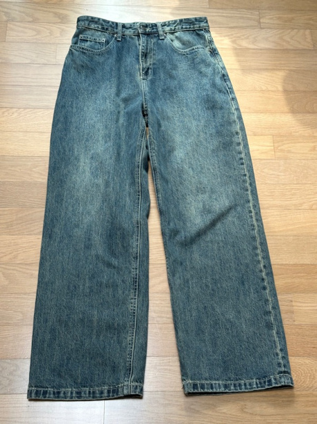 비긴202(BEGIN202) Wide Semi Flare Denim Pants [Vintage Deep Blue] 후기