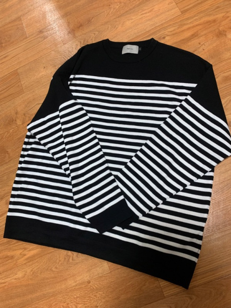 비긴202(BEGIN202) French Stripe Pullover Knit [White x Black] 후기