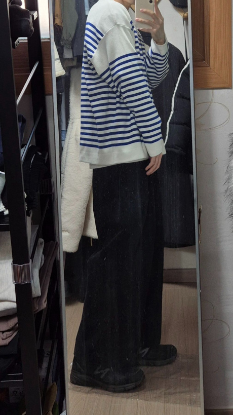 비긴202(BEGIN202) French Stripe Pullover Knit [Blue x White] 후기