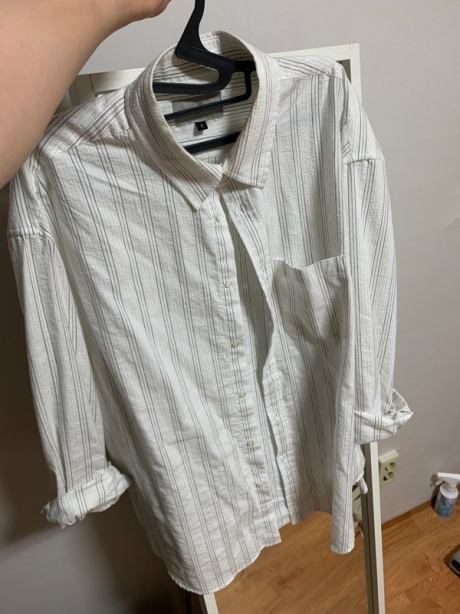 비긴202(BEGIN202) French Stripe Seersucker Shirts [White x Beige] 후기
