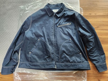 커스텀멜로우(CUSTOMELLOW) sadsmile stitch cotton jacket (set-up) CQUAM24221NYX 후기