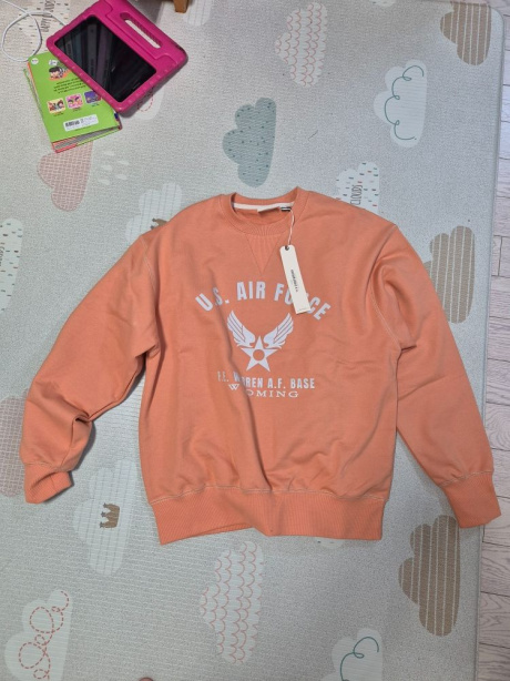 유니폼브릿지(UNIFORM BRIDGE) air force sweatshirt coral 후기