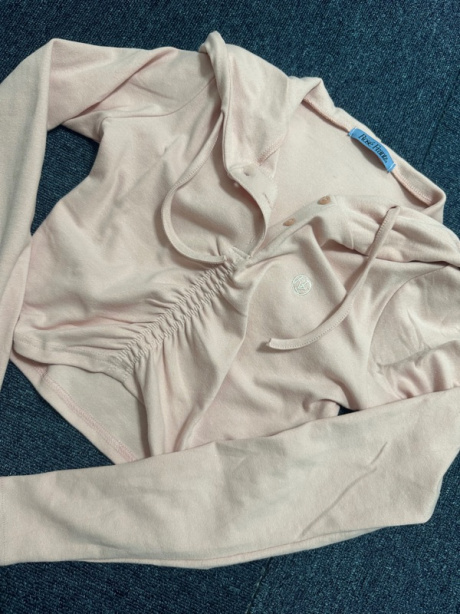 로제프란츠(ROSEFRANTZ) Shirring Hood Crop Long sleeve [Pink] 후기