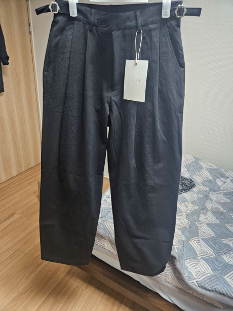 노운(NOUN) wide chino pants (black) 후기