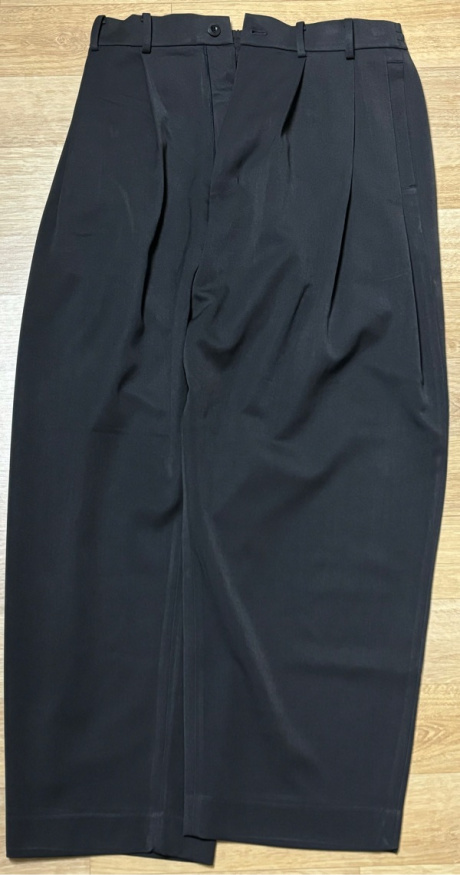노운(NOUN) wide tapered pants (dark brown) 후기