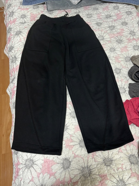 노운(NOUN) wide sweat pants (black) 후기